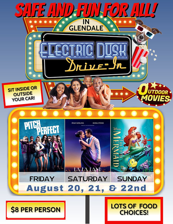 Drive-in www.ElectricDuskDrivein.com Glendale Drive-in www.ElectricDuskDrivein.com Glendale